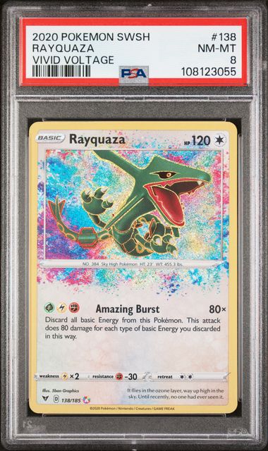 2020 Pokemon Vivid Voltage VIVID VOLTAGE #138 Rayquaza front