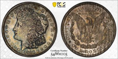 1921 $1 Morgan MS65