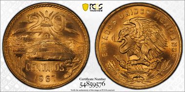 1967-Mo 20C KM-440 MS67RD