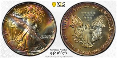 1988 $1 Silver Eagle MS67