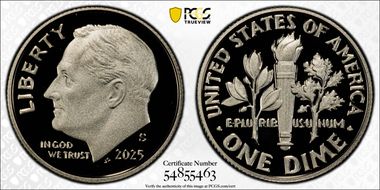 2025-S 10C First Strike PR70DCAM