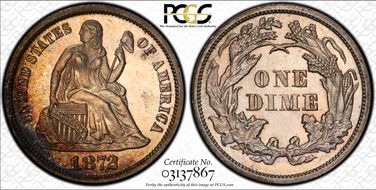 1872 10C F-109, MPD PR63