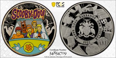 2021 $10 Scooby-Doo Colorized PR70DCAM