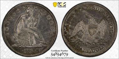 1856-S 50C AU50