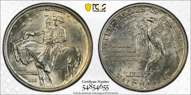 1925 50C Stone Mountain MS65