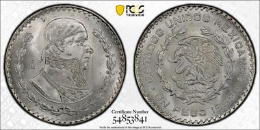 1962-Mo Peso KM-459 MS66