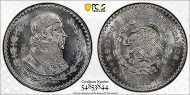 1960-Mo Peso KM-459 MS66