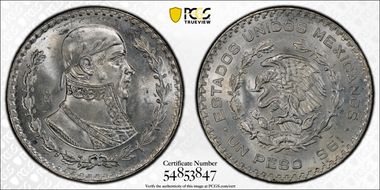 1961-Mo Peso KM-459 MS65