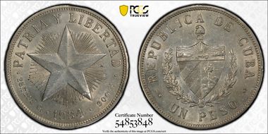 1934 Peso KM-15.2  Ag N1