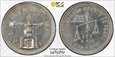 1949-Mo Onza KM-M49a  Ag N1