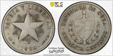 1920 40C High Relief VF25