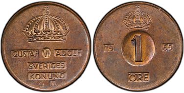 1965-U Öre MS65BN