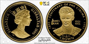 1996-PM 1/10 Cr James Dean Au Centenary of the Cinema PR69DCAM