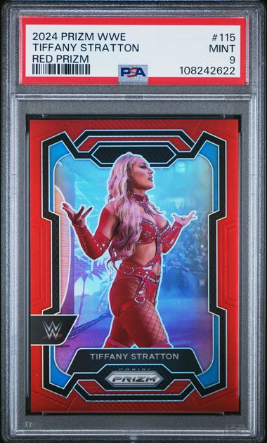 2024 Panini Prizm Red #115 Tiffany Stratton front