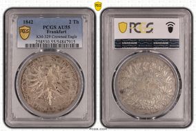 1842 2 Th KM-329 Crowned Eagle AU55