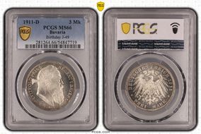 1911-D 3 Mk Birthday J-49 Ag MS66