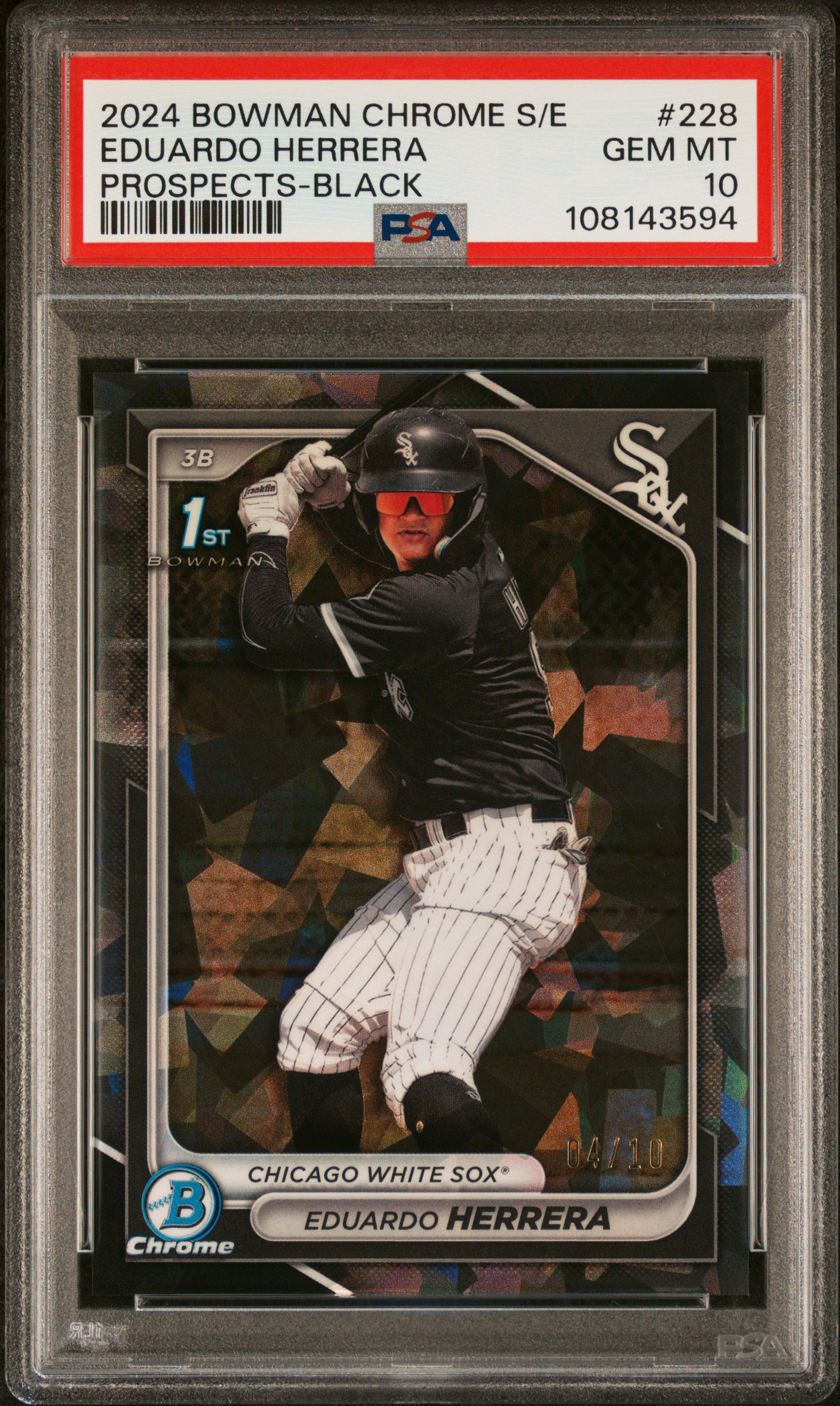 Eduardo Herrera 2024 Bowman Chrome Sapphire Edition Prospects