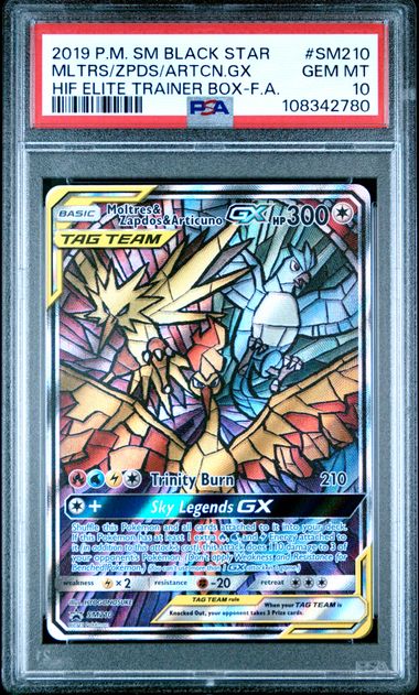 2019 Pokemon POKEMON SM BLACK STAR PROMO GX #SM210 Mltrs/Zpds/Artcn.Gx front