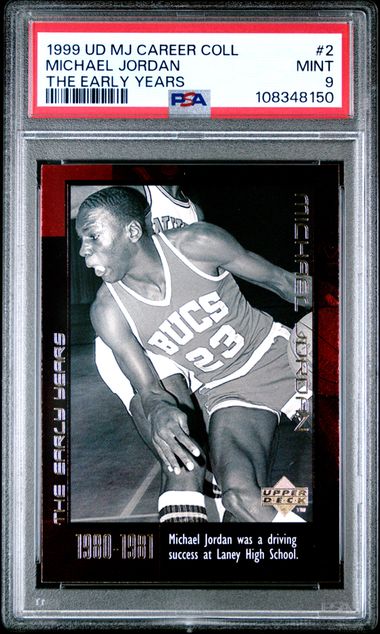 1999 Upper Deck Mj Career Collection Michael Jordan #2 (The Early Years) Mint 9 front