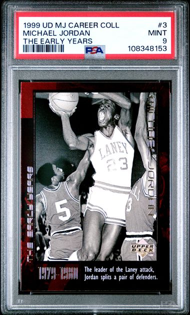 1999 Upper Deck Mj Career Collection Michael Jordan #3 (The Early Years) Mint 9 front