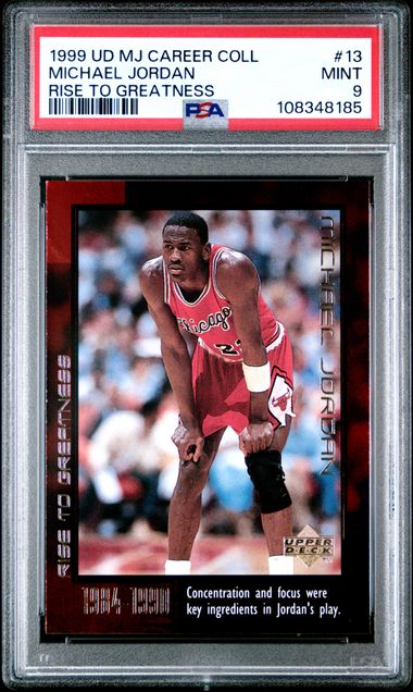 1999 Upper Deck Mj Career Collection Michael Jordan #13 (Rise To Greatness) Mint 9 front