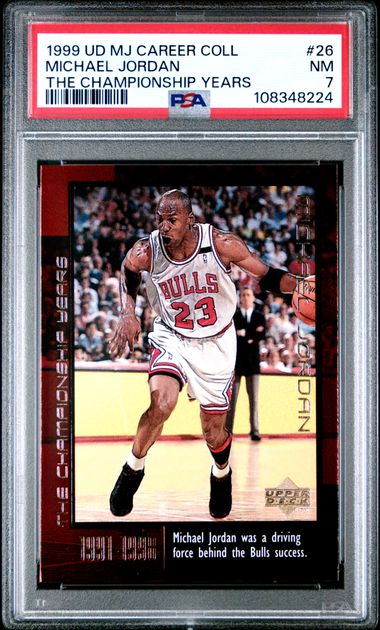 1999 Upper Deck Mj Career Collection Michael Jordan #26 (The Championship Years) Nm 7 front