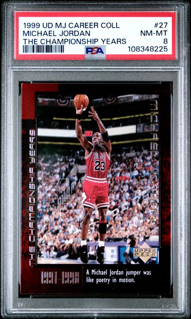 1999 Upper Deck Mj Career Collection Michael Jordan #27 (The Championship Years) Nm-Mt 8 front