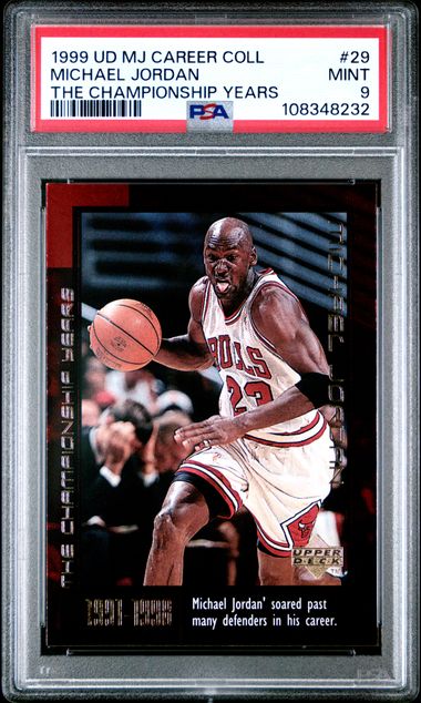 1999 Upper Deck Mj Career Collection Michael Jordan #29 (The Championship Years) Mint 9 front