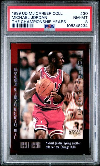 1999 Upper Deck Mj Career Collection Michael Jordan #30 (The Championship Years) Nm-Mt 8 front