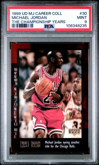 1999 Upper Deck Mj Career Collection Michael Jordan #30 (The Championship Years) Mint 9 front