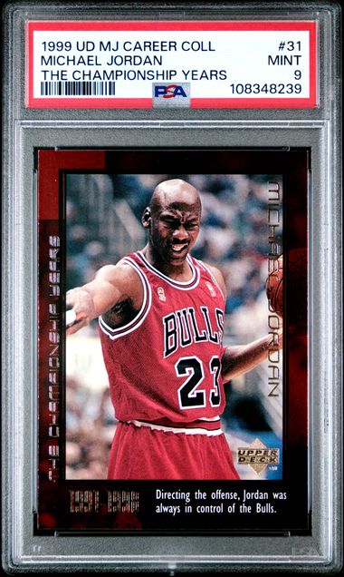 1999 Upper Deck Mj Career Collection Michael Jordan #31 (The Championship Years) Mint 9 front
