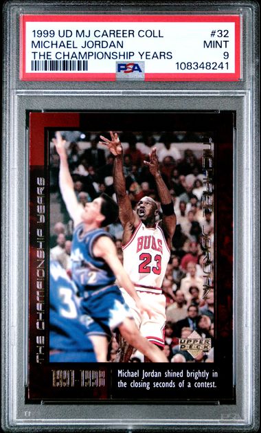 1999 Upper Deck Mj Career Collection Michael Jordan #32 (The Championship Years) Mint 9 front