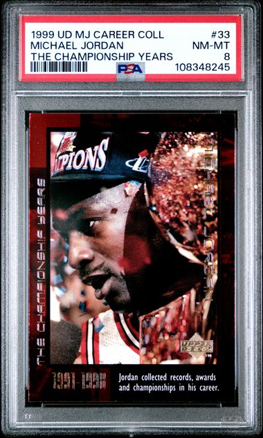 1999 Upper Deck Mj Career Collection Michael Jordan #33 (The Championship Years) Nm-Mt 8 front