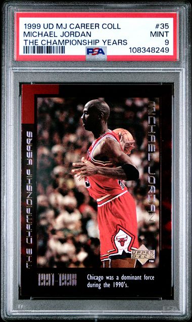 1999 Upper Deck Mj Career Collection Michael Jordan #35 (The Championship Years) Mint 9 front