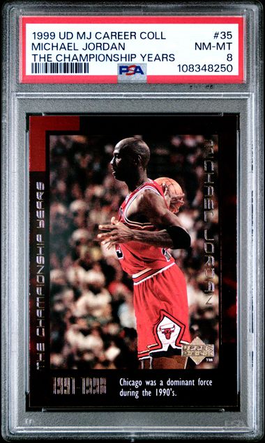 1999 Upper Deck Mj Career Collection Michael Jordan #35 (The Championship Years) Nm-Mt 8 front