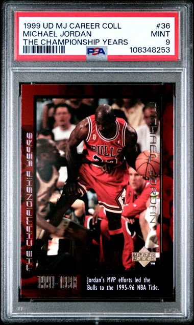 1999 Upper Deck Mj Career Collection Michael Jordan #36 (The Championship Years) Mint 9 front