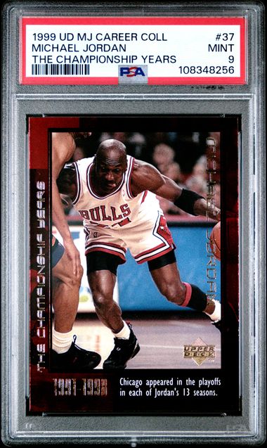 1999 Upper Deck Mj Career Collection Michael Jordan #37 (The Championship Years) Mint 9 front