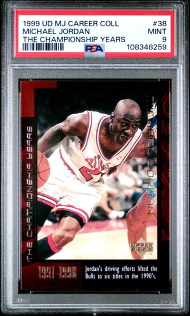 1999 Upper Deck Mj Career Collection Michael Jordan #38 (The Championship Years) Mint 9 front