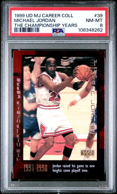 1999 Upper Deck Mj Career Collection Michael Jordan #39 (The Championship Years) Nm-Mt 8 front