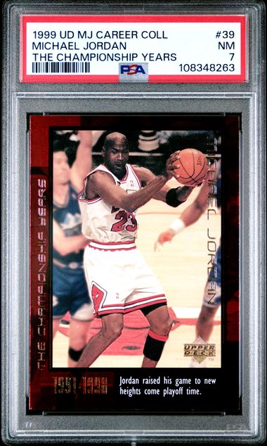 1999 Upper Deck Mj Career Collection Michael Jordan #39 (The Championship Years) Nm 7 front
