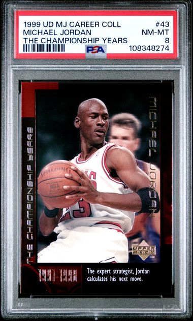 1999 Upper Deck Mj Career Collection Michael Jordan #43 (The Championship Years) Nm-Mt 8 front