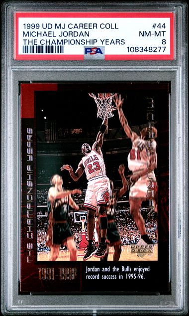 1999 Upper Deck Mj Career Collection Michael Jordan #44 (The Championship Years) Nm-Mt 8 front