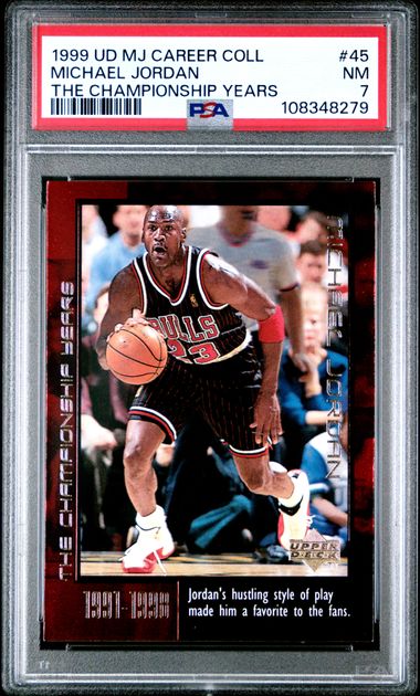 1999 Upper Deck Mj Career Collection Michael Jordan #45 (The Championship Years) Nm 7 front
