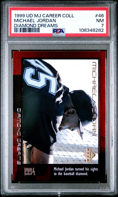 1999 Upper Deck Mj Career Collection Michael Jordan #46 (Diamond Dreams) Nm 7 front