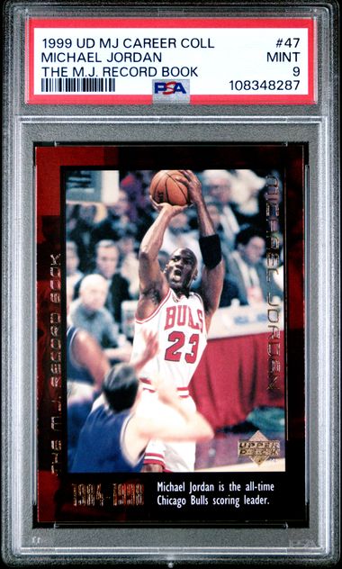 1999 Upper Deck Mj Career Collection Michael Jordan #47 (The M.j. Record Book) Mint 9 front