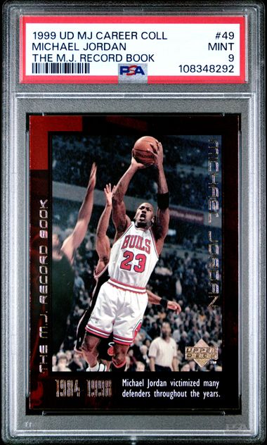 1999 Upper Deck Mj Career Collection Michael Jordan #49 (The M.j. Record Book) Mint 9 front