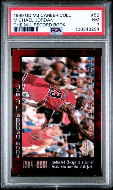 1999 Upper Deck Mj Career Collection Michael Jordan #50 (The M.j. Record Book) Nm 7 front