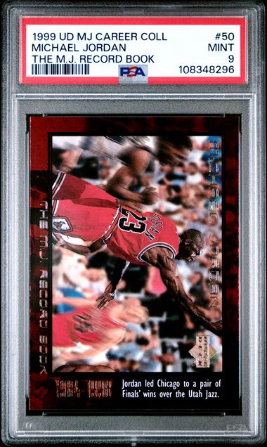 1999 Upper Deck Mj Career Collection Michael Jordan #50 (The M.j. Record Book) Mint 9 front