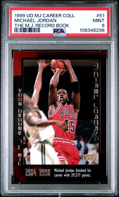 1999 Upper Deck Mj Career Collection Michael Jordan #51 (The M.j. Record Book) Mint 9 front