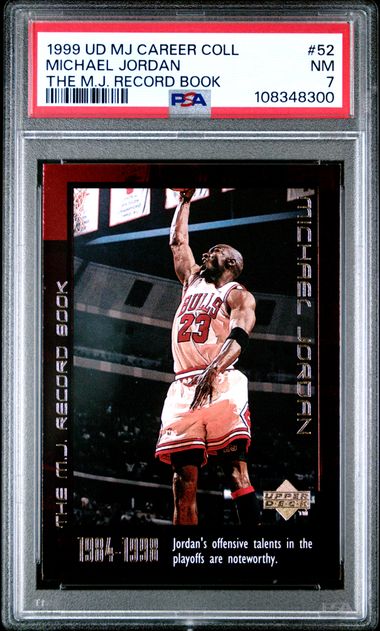 1999 Upper Deck Mj Career Collection Michael Jordan #52 (The M.j. Record Book) Nm 7 front